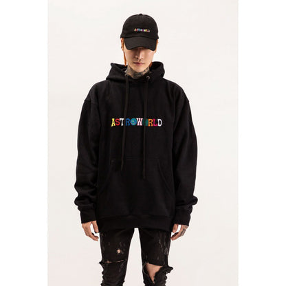 European And American High Street Printed Hooded Sweater Men And Women Couples Hip-hop Letter Embroidery Hoodie Sweater Astroworld